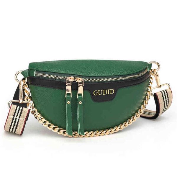2023 designer bag handbag fashion cowhide chain chest popular underarm single shoulder diagonal simple waist bag